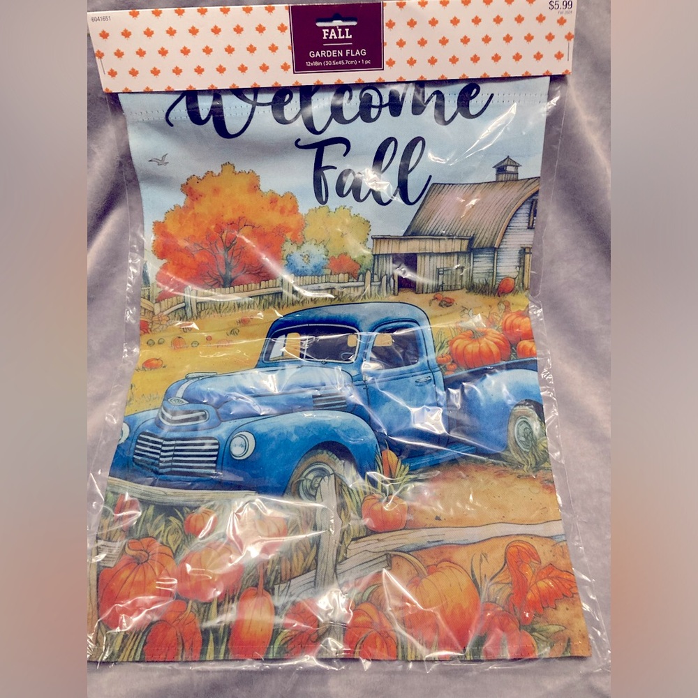 Welcome Fall garden flag